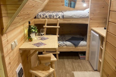 Cabane Reixel - Espace chambre et cuisine