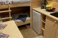 Cabane Reixel - Espace chambre et cuisine 3